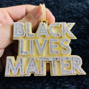 925 sterling silver Black Lives Matter Pendant